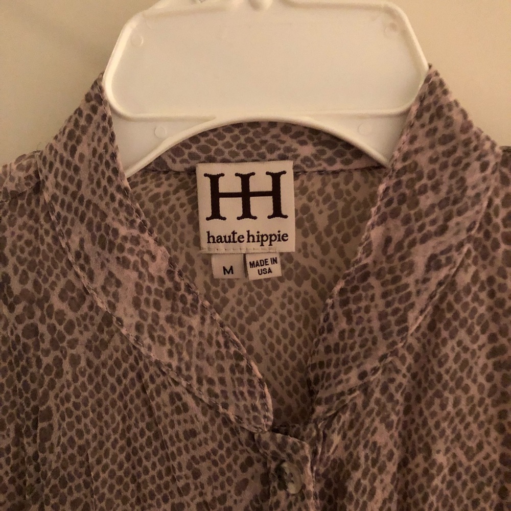 Shear snake print office type shirt